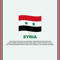 Syrië vlag achtergrond ontwerp sjabloon. Syrië onafhankelijkheid dag banier sociaal media na. Syrië tekenfilm vector