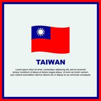 Taiwan vlag achtergrond ontwerp sjabloon. Taiwan onafhankelijkheid dag banier sociaal media na. Taiwan banier vector