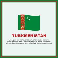 turkmenistan vlag achtergrond ontwerp sjabloon. turkmenistan onafhankelijkheid dag banier sociaal media na. turkmenistan banier vector