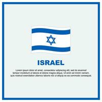 Israël vlag achtergrond ontwerp sjabloon. Israël onafhankelijkheid dag banier sociaal media na. Israël banier vector