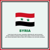 Syrië vlag achtergrond ontwerp sjabloon. Syrië onafhankelijkheid dag banier sociaal media na. Syrië banier vector