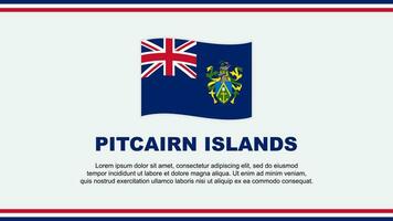 pitcairn eilanden vlag abstract achtergrond ontwerp sjabloon. pitcairn eilanden onafhankelijkheid dag banier sociaal media vector illustratie. pitcairn eilanden ontwerp