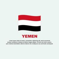 Jemen vlag achtergrond ontwerp sjabloon. Jemen onafhankelijkheid dag banier sociaal media na. Jemen achtergrond vector
