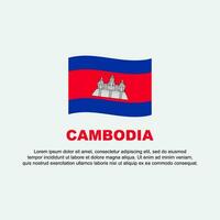 Cambodja vlag achtergrond ontwerp sjabloon. Cambodja onafhankelijkheid dag banier sociaal media na. Cambodja achtergrond vector