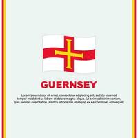 Guernsey vlag achtergrond ontwerp sjabloon. Guernsey onafhankelijkheid dag banier sociaal media na. Guernsey tekenfilm vector