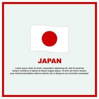 Japan vlag achtergrond ontwerp sjabloon. Japan onafhankelijkheid dag banier sociaal media na. Japan banier vector