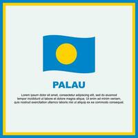 Palau vlag achtergrond ontwerp sjabloon. Palau onafhankelijkheid dag banier sociaal media na. Palau banier vector