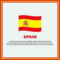 Spanje vlag achtergrond ontwerp sjabloon. Spanje onafhankelijkheid dag banier sociaal media na. Spanje banier vector