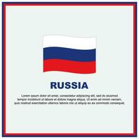 Rusland vlag achtergrond ontwerp sjabloon. Rusland onafhankelijkheid dag banier sociaal media na. Rusland banier vector