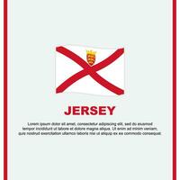 Jersey vlag achtergrond ontwerp sjabloon. Jersey onafhankelijkheid dag banier sociaal media na. Jersey tekenfilm vector