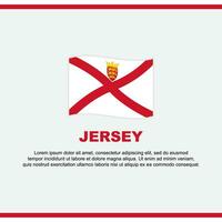 Jersey vlag achtergrond ontwerp sjabloon. Jersey onafhankelijkheid dag banier sociaal media na. Jersey ontwerp vector