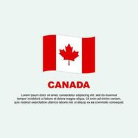 Canada vlag achtergrond ontwerp sjabloon. Canada onafhankelijkheid dag banier sociaal media na. Canada achtergrond vector