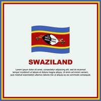 Swaziland vlag achtergrond ontwerp sjabloon. Swaziland onafhankelijkheid dag banier sociaal media na. Swaziland banier vector