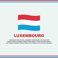 Luxemburg vlag achtergrond ontwerp sjabloon. Luxemburg onafhankelijkheid dag banier sociaal media na. Luxemburg ontwerp vector