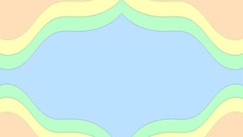 pastel kleur vorm abstracte achtergrond met blauw groen geel oranje vector