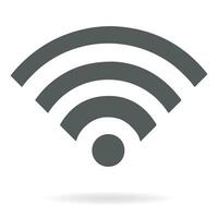 Wifi icoon zwart. wi fi vector icoon.