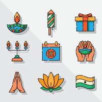 diwali icoon collectie vector