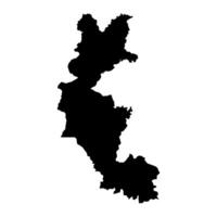 Farana regio kaart, administratief divisie van Guinea. vector illustratie.