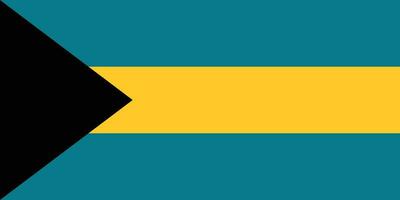 vlak illustratie van Bahamas vlag. Bahamas vlag ontwerp. vector