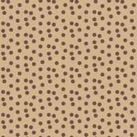 verspreide polka dots beige koffie kleur naadloos patroon vector