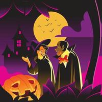 trick or treat-avond vector