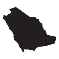 saudi Arabië kaart. kaart van saudi Arabië in hoog details Aan zwart kleur vector