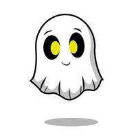 schattig geest karakter halloween vector