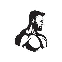 bodybuilding vectoren, bodybuilding pictogrammen, sport vector