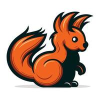 eekhoorn mascotte. vector illustratie van een eekhoorn mascotte in tekenfilm stijl.