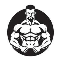 bodybuilding vectoren, bodybuilding pictogrammen, sport vector