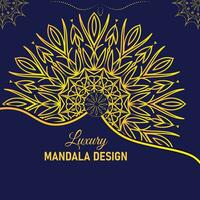 luxe mandala ontwerp vector sjabloon