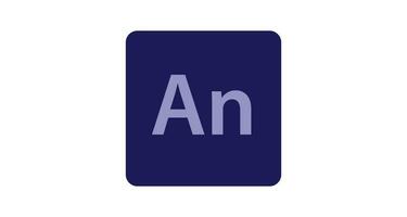 Adobe animatie icoon in vector