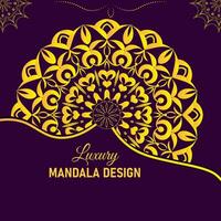 luxe mandala ontwerp vector sjabloon