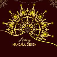 luxe mandala ontwerp vector sjabloon