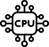 cpu vector pictogram ontwerp illustratie