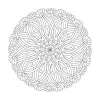 bloemen fantasie keltisch kleur boek mandala bladzijde voor kdp boek interieur vector