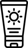zonnecreme vector icoon ontwerp illustratie