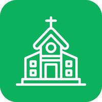 kerk vector pictogram ontwerp illustratie