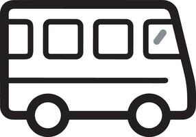 bus vervoer symbool icoon vector afbeelding. illustratie van de silhouet bus vervoer openbaar reizen ontwerp beeld