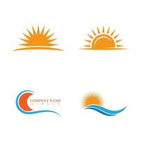 zon logo vector sjabloon en symbool ontwerp