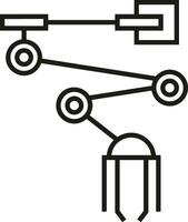 kunstmatig intelligentie- icoon symbool vector afbeelding. illustratie van de hersenen robot aan het leren menselijk slim algoritme ontwerp afbeelding.