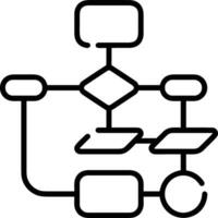 kunstmatig intelligentie- icoon symbool vector afbeelding. illustratie van de hersenen robot aan het leren menselijk slim algoritme ontwerp afbeelding.