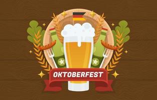 oktoberfest platte achtergrond vector