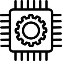 kunstmatig intelligentie- icoon symbool vector afbeelding. illustratie van de hersenen robot aan het leren menselijk slim algoritme ontwerp afbeelding.