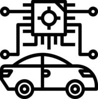 kunstmatig intelligentie- icoon symbool vector afbeelding. illustratie van de hersenen robot aan het leren menselijk slim algoritme ontwerp afbeelding.