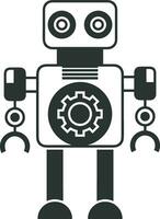 kunstmatig intelligentie- icoon symbool vector afbeelding. illustratie van de hersenen robot aan het leren menselijk slim algoritme ontwerp afbeelding.