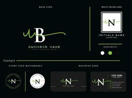abstract ub logo vector kunst, eerste ub bedrijf logo brief luxe branding
