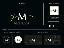 minimalistische xm logo brief, monogram xm mx luxe cirkel logo icoon vector