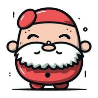 de kerstman claus vector tekenfilm karakter illustratie. Kerstmis en nieuw jaar concept