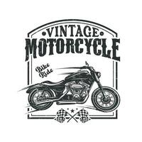 motorfiets wijnoogst fietser t overhemd ontwerp, grafisch motorfiets t shirt, mannen retro t shirt, unisex t-shirt, Californië t-shirt, fietser t-shirt vector